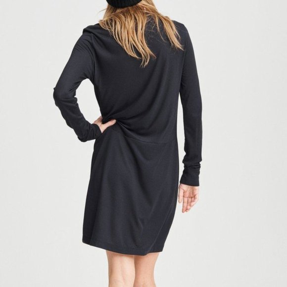 RAG & BONE Draped Shaw Mini Dress in Black - Picture 4 of 9